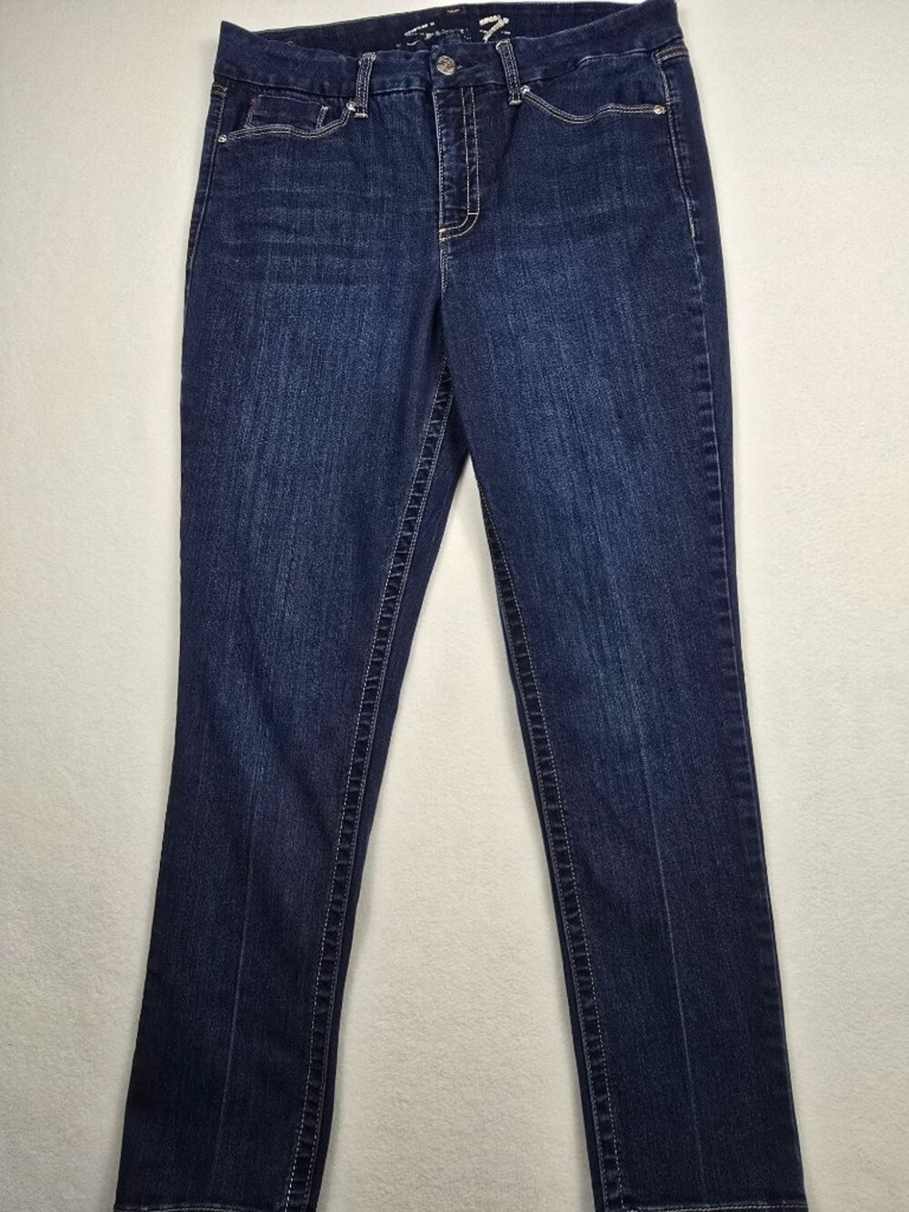 Seven7 High Rise Skinny Jeans Tummyless Size 16 Dark Wash Womens Denim Pants